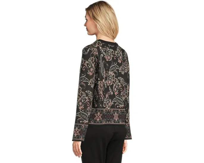 Свитер Vince Camuto с круглым вырезом и узором пейсли