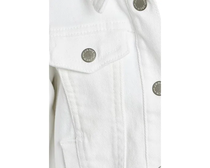 Janie and Jack Детская джинсовая куртка White Denim для малышей