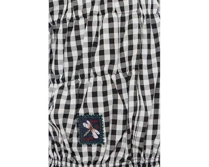 Шорты-блумеры Free People Favorite Find из хлопка с рисунком в клетку