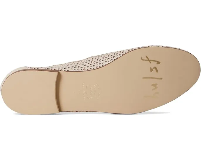 Балетки French Sole Nymph с перфорированной кожей и фигурным краем