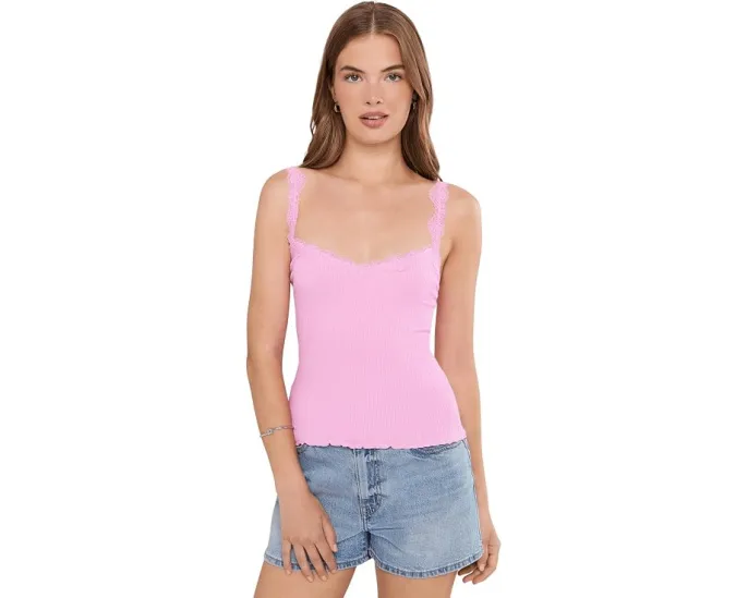 Топ-ками Free People Spring Fever с квадратным вырезом и кружевом