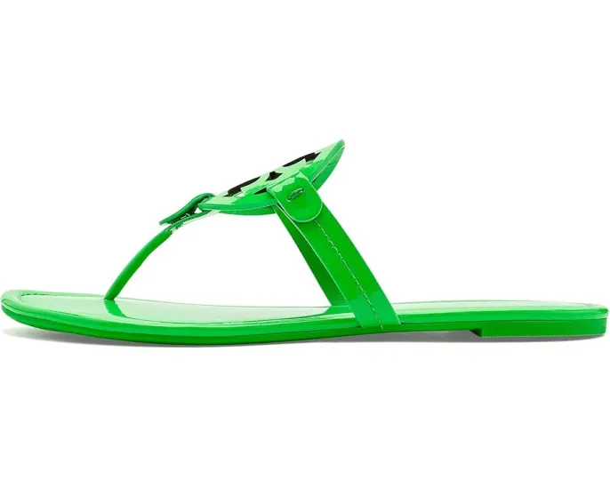 Сандалии-шлепанцы Tory Burch MILLER с ботаническим принтом и стелькой из кожи