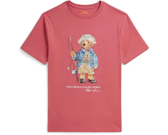 Футболка Polo Bear из хлопкового джерси для старших детей Polo Ralph Lauren