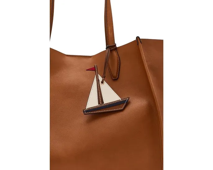 Кожаный шарм Lauren Ralph Lauren с цветным принтом парусника