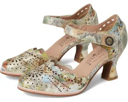 Туфли Luxe с лазерной перфорацией и каблуком в кожаной оплетке L'Artiste by Spring Step