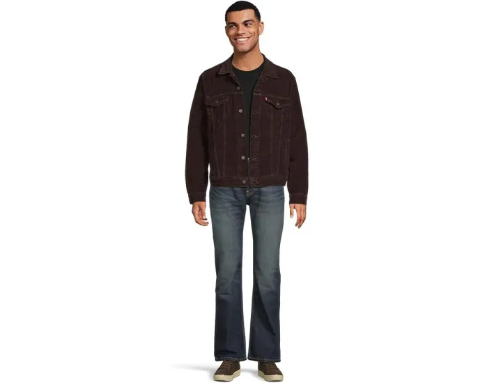 Джинсы Levi's 527 Slim Boot Cut с зауженным клешем и темным оттенком