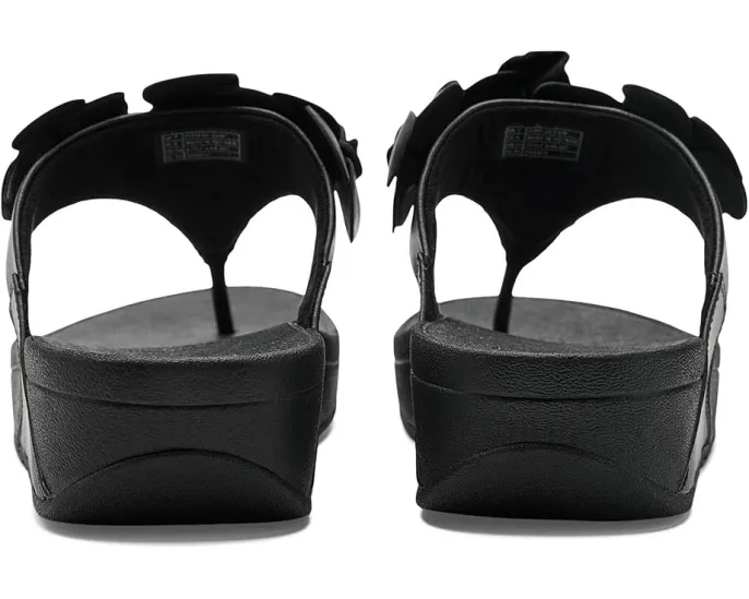 Сандалии FitFlop Lulu Flower с ремешком между пальцев и цветочным декором