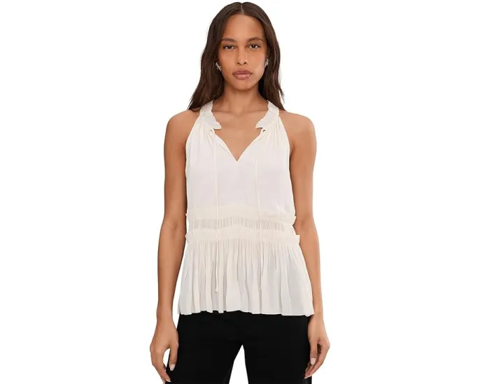 Топ Liverpool Los Angeles без рукавов с рюшами