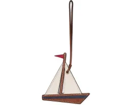 Кожаный шарм Lauren Ralph Lauren с цветным принтом парусника