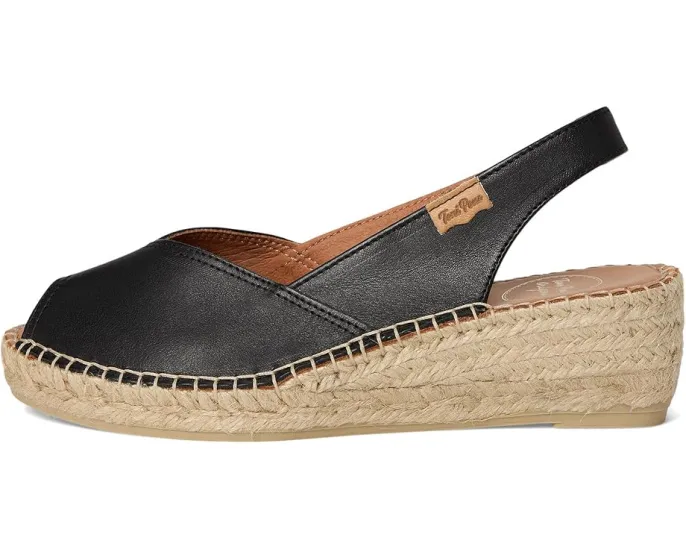 Toni Pons Bernia-P туфли на танкетке с открытым носком и эластичным ремешком