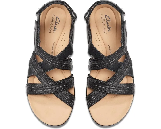 Сандалии Clarks Laurieann Rena с перекрестными ремешками и регулируемой застежкой