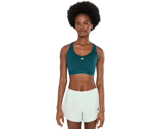 Спортивный бюстгальтер New Balance Nb Essential Run Bra розовый