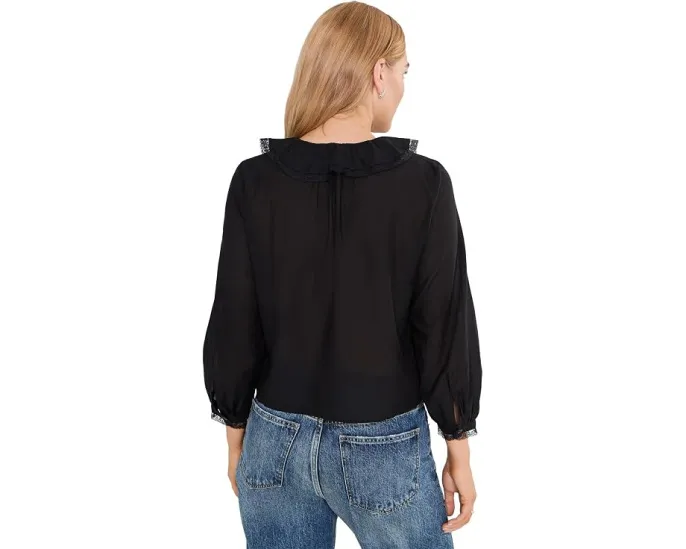 Блузка Madewell The Georgina Top с V-образным вырезом