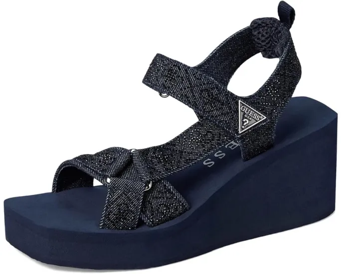 Сандалии GUESS Dawsin на платформе с застежкой на липучке