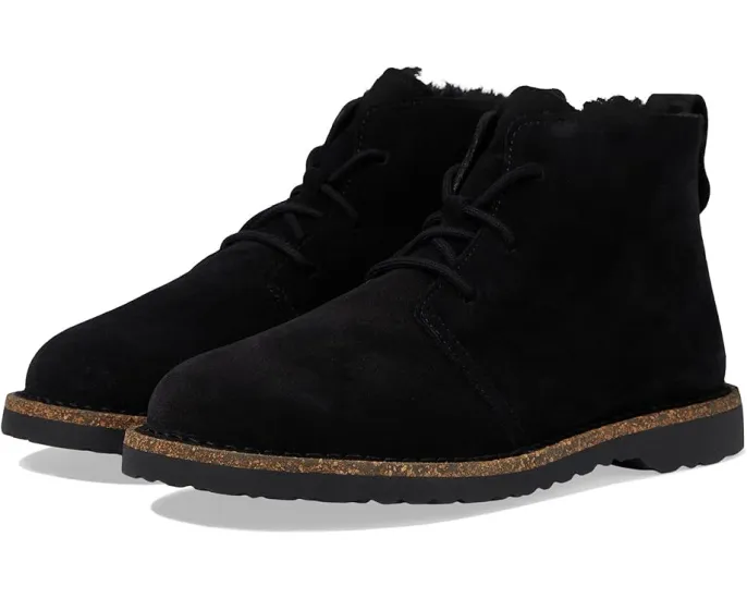 Ботинки Birkenstock Uppsala Mid на шнуровке из замши с подкладкой из овчины