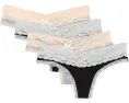 Стринги HONEYDEW Ahna Thong 4 шт с кружевной отделкой и широким поясом