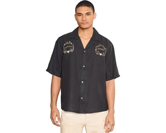 Klavicle рубашка с коротким рукавом AllSaints Черная