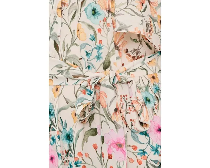 Платье Vince Camuto с рукавом фонарик и рельефными швами