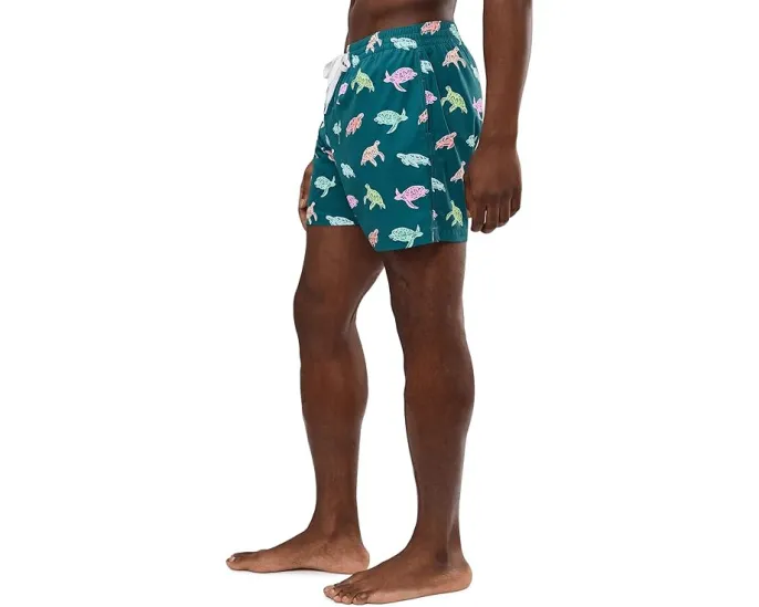 Плавки Chubbies The Turtally Awesomes 14 см с быстросохнущей тканью и карманом на молнии