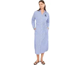 Платье-рубашка из хлопкового поплина в полоску Lauren Ralph Lauren