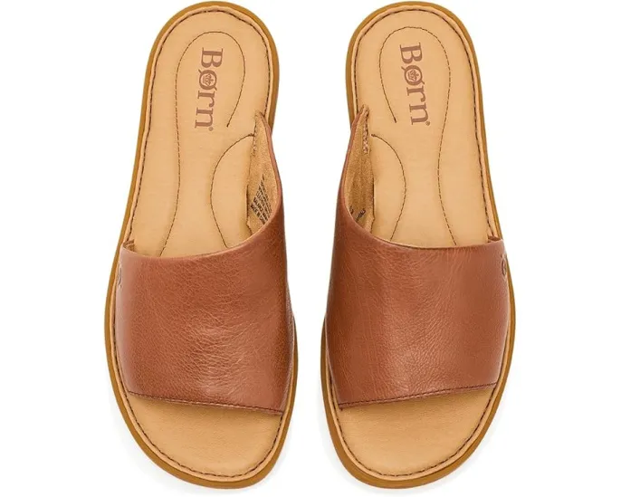 Сандалии Born Isabel с широкой асимметричной бретелью и стелькой из микрофибры