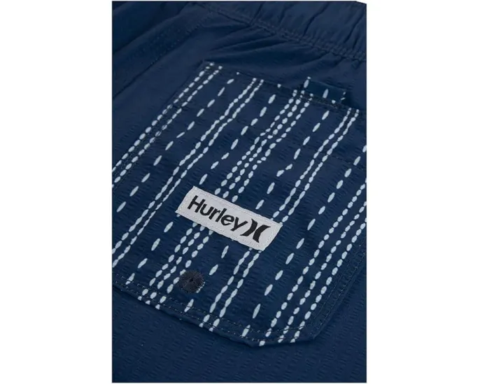 Шорты Hurley Kids Panel Seersucker Pull-On Swim Trunks с внутренней сеткой