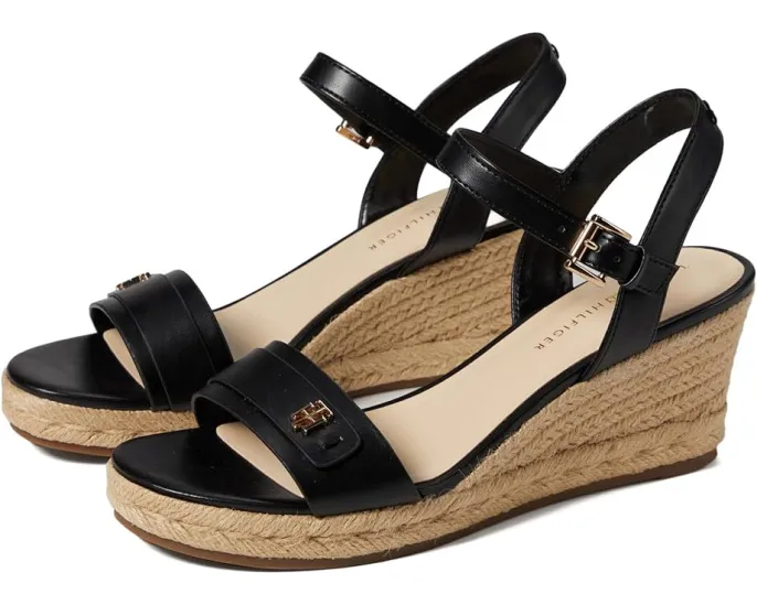 Сандалии Tommy Hilfiger Genavo на танкетке с плетеным ремешком и миндалевидным носком