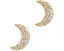 Серьги-гвоздики You're A Gem Pave Moon с кубическим цирконием от Kate Spade New York