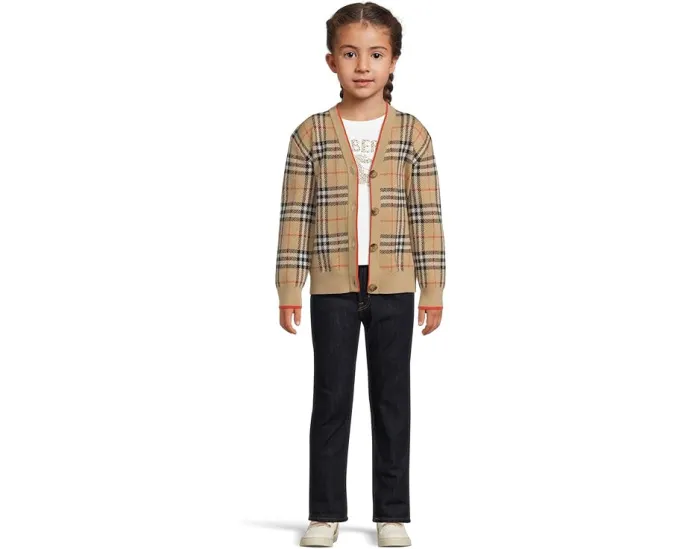 Свитер Graham в винтажную клетку для детей из шерсти Burberry Kids