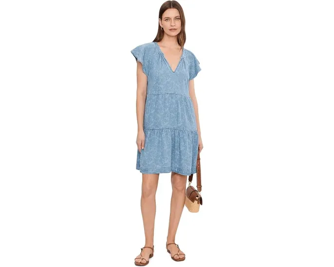 Платье Tiered Flutter Sleeve от Liverpool с оборками