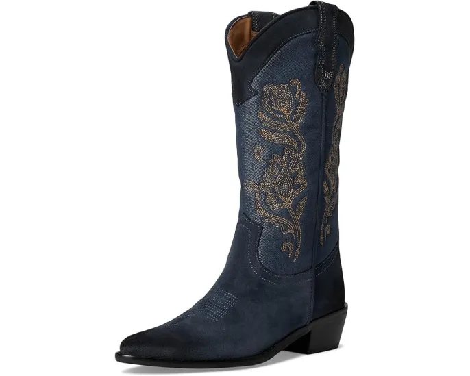Сапоги Sam Edelman Rue до середины икры с вышивкой и острым носком