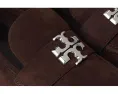 Лоферы Tory Burch Eleanor с заостренным носком и металлическим логотипом