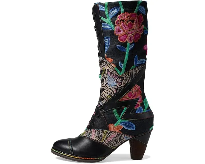 L'Artiste by Spring Step Ботинки Malagie-Rose с вышивкой и искусственным мехом