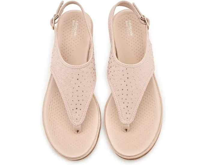 Сандалии Beachybright Thong с пайетками и клином LifeStride