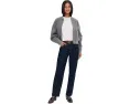 Джинсы Madewell Longline Straight с широкими штанинами и потертостями Rinse