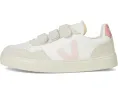 Детские кроссовки VEJA Small V-90 из кожи с застежкой на липучках