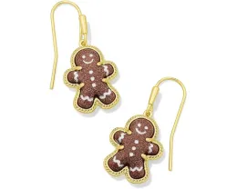 Серьги-пусеты Kendra Scott Gingerbread с коричневым авантюрином