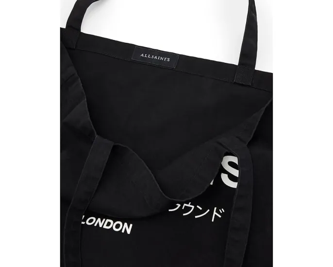 Сумка-тоут AllSaints Underground из хлопка