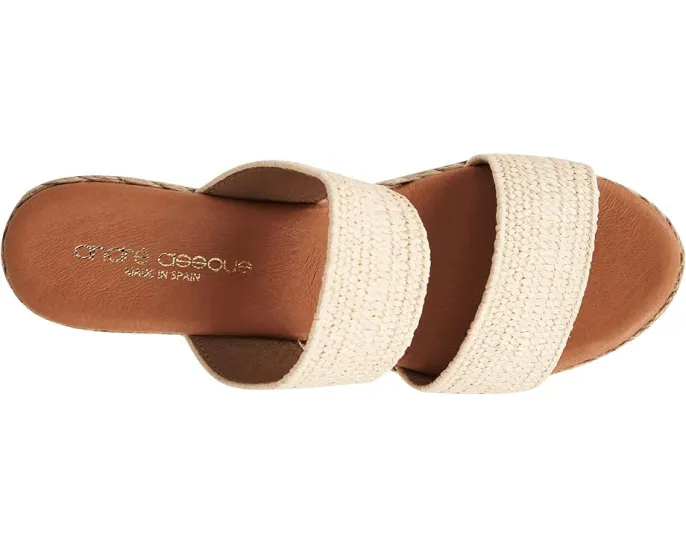 Эспадрильи Andre Assous Nori на танкетке с плетеным верхом