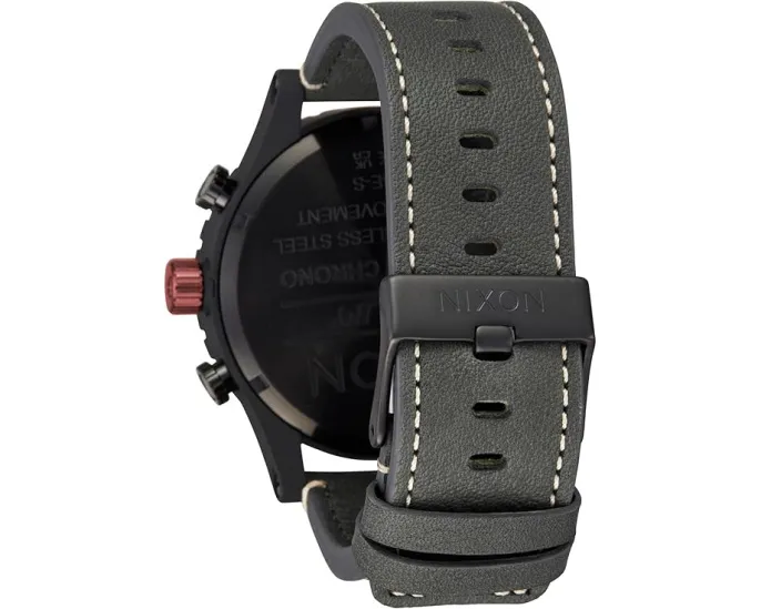 Наручные часы Nixon 51-30 Chrono Leather с хронографом и водозащитой 30 ATM