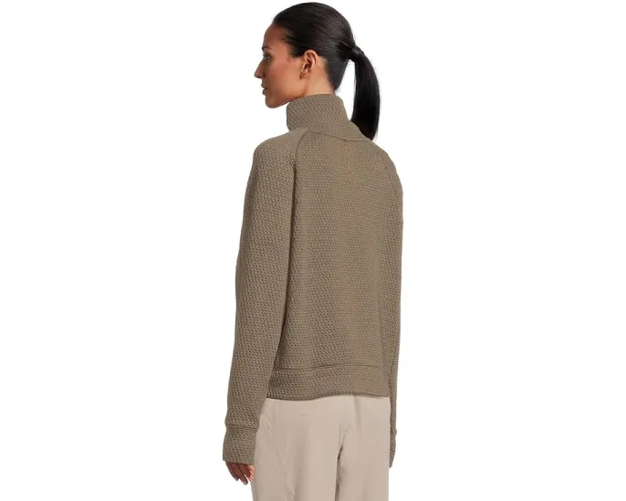 Свитшот L.L.Bean Ridgeknit с полузастежкой молнией и капюшоном-карманом