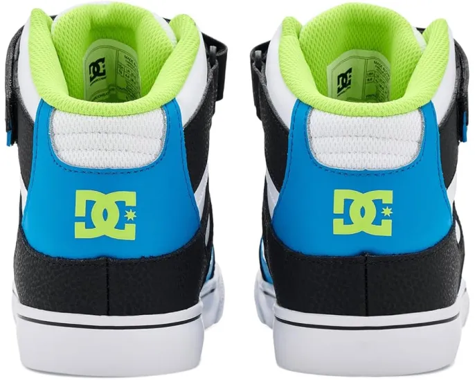 Детские кроссовки DC Kids Pure Hi Top EV высокие на липучке