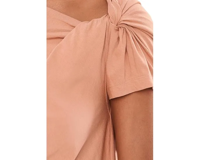 Футболка с асимметричным вырезом Lauren Ralph Lauren