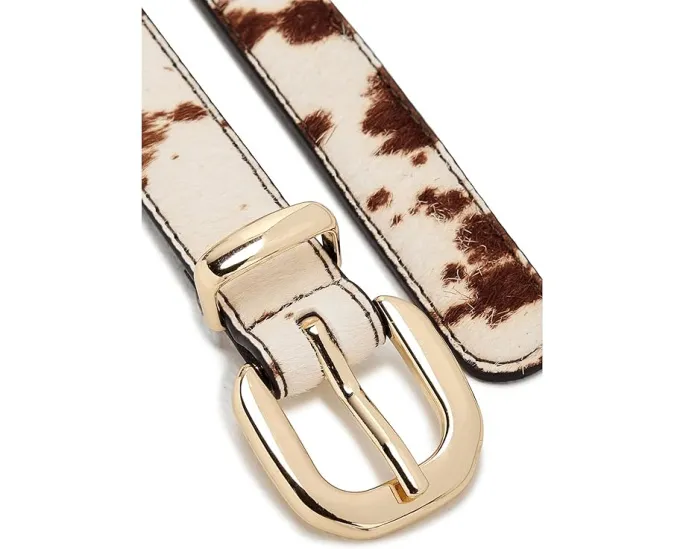 Узкий ремень Madewell Silvia Skinny Round Buckle из кожи с круглой пряжкой