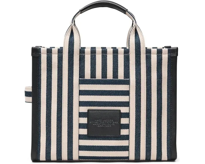 Средняя сумка-тоут Marc Jacobs The Stripe Canvas с полосатым принтом