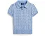 Детский свитер поло Polo Ralph Lauren Kids с жаккардовым узором и короткими рукавами