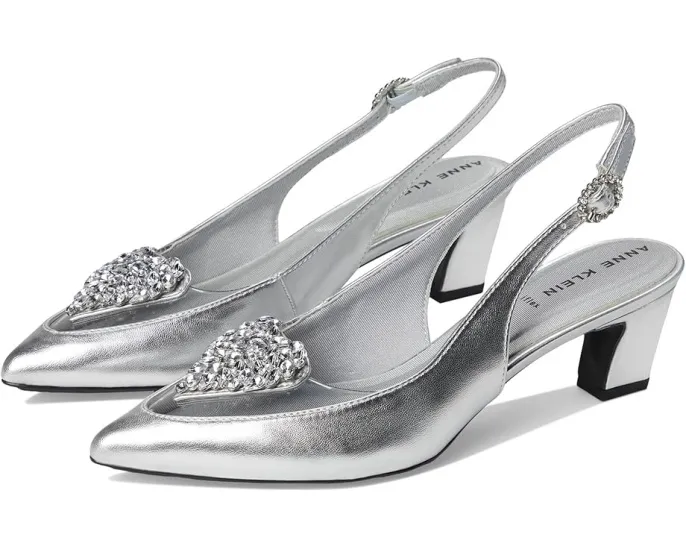 Anne Klein туфли Inviting на устойчивом каблуке с ремешком и стразами