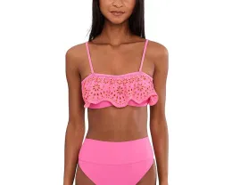 Топ-бандо Tanvi с ажурными деталями и съемными бретелями для универсальности