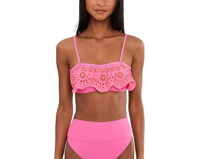 Топ-бандо Tanvi с ажурными деталями и съемными бретелями для универсальности