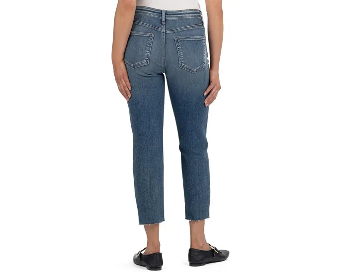 Джинсы KUT from the Kloth Rachael High Rise Fab Ab Mom с зауженным силуэтом